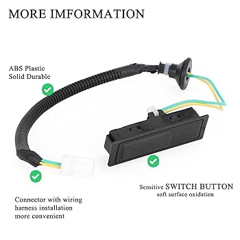 Amazon.com: E-Vniko Trunk Lid Release Switch Compatible for